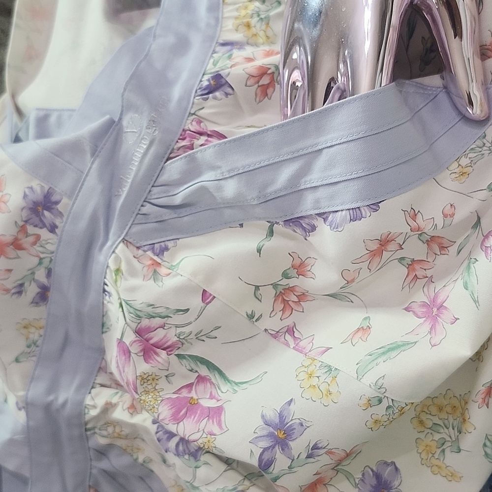 Valentino Garavani Apron NWT Rare Floral Cotton Luxury Gift O/S W/Box W/Pockets - Picture 12 of 12